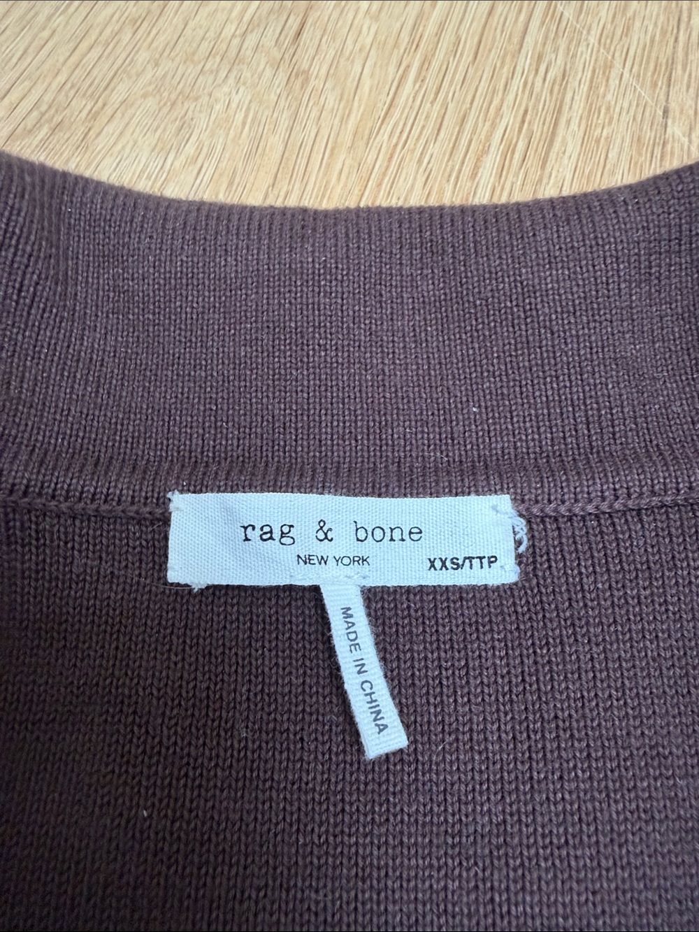 Rag & Bone Espresso Chocolate Brown Cardigan Shirt Jacket Button Down Size M - Picture 6 of 8